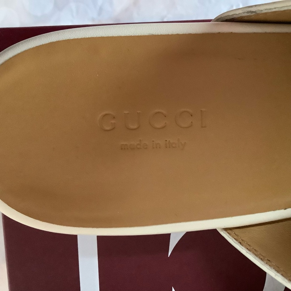 BNIB Gucci Princetown Horsebit GG Embossed Mule Slide Sandals Flat Loafers Shoes - Picture 12 of 13